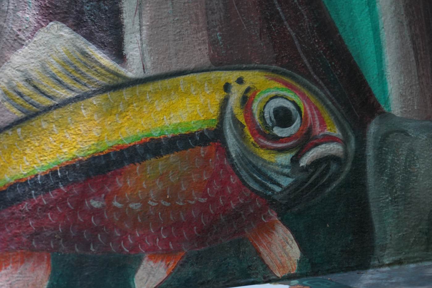 Foto de Ángel: mural de un pez